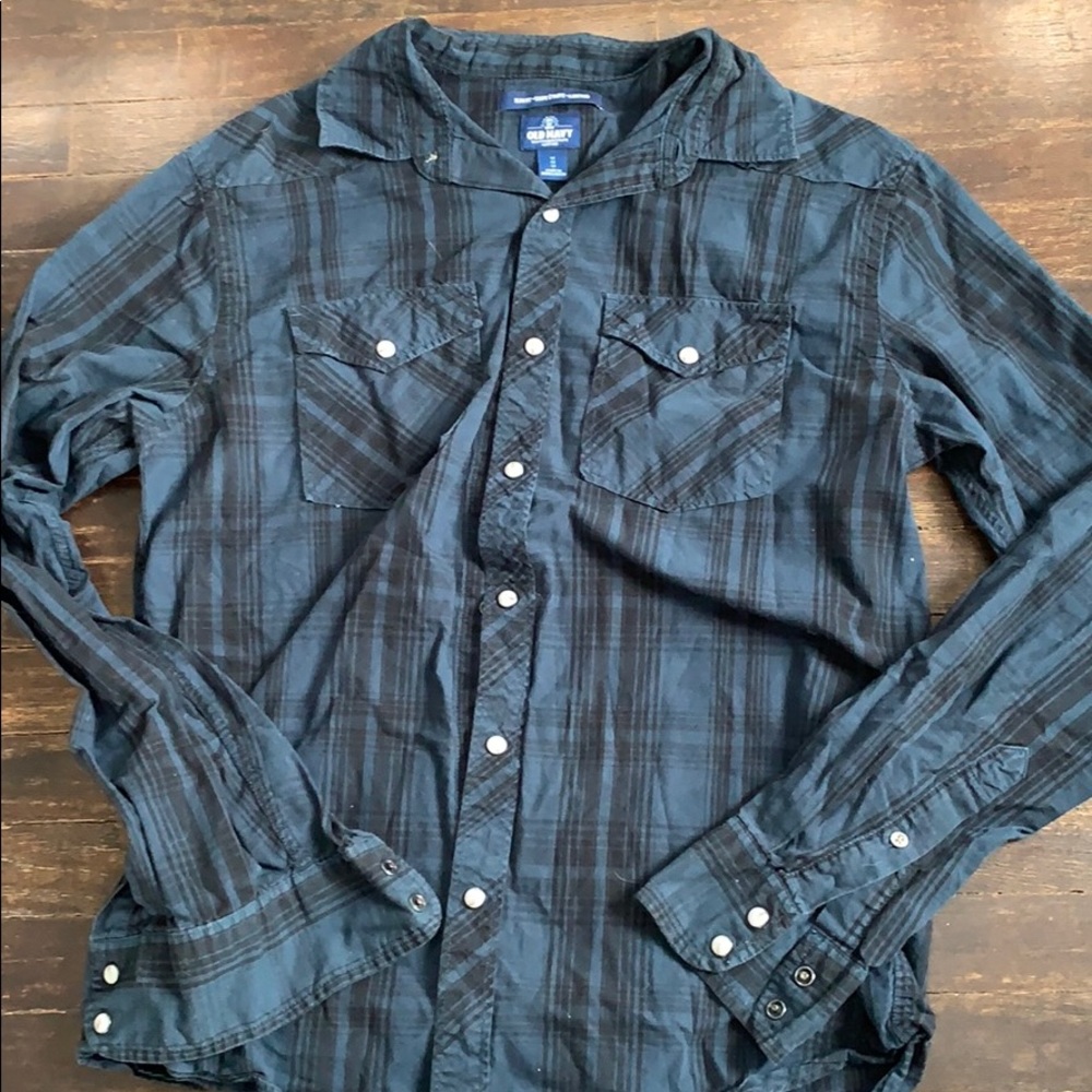 Men’s Blue Old Navy Flannel